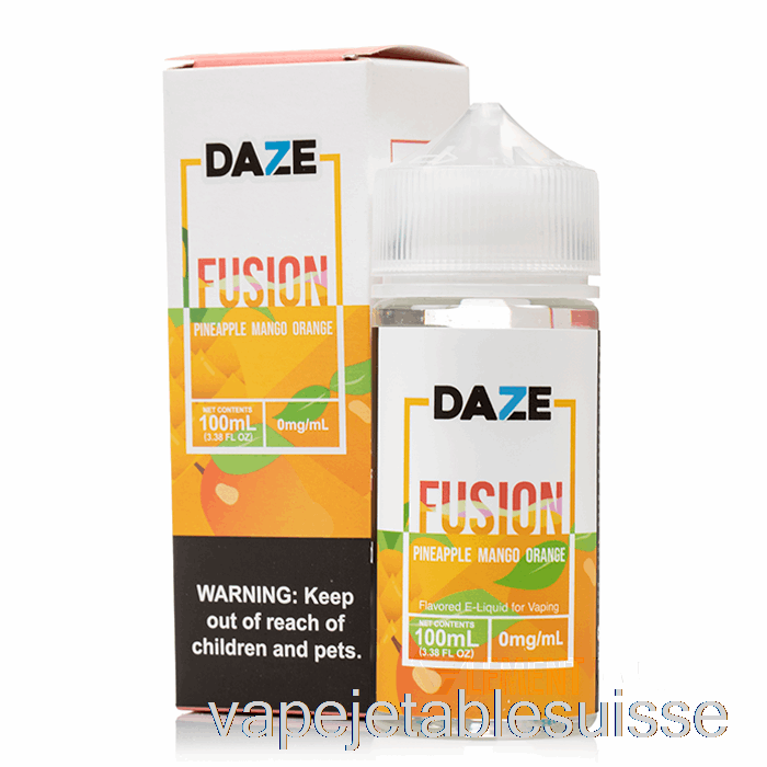 Vape Suisse Ananas Mangue Orange - 7 Daze Fusion - 100ml 0mg